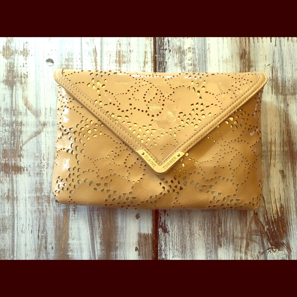 Nude Leather Clutch